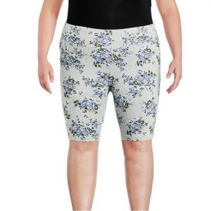 George Plus Women's Printed Bike Short - Floral - NWOT